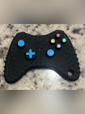 Black Video Game Controller Teether